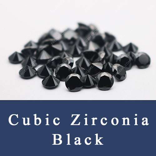 Loose Cubic zirconia black Colored CZ Stones AAA quality China wholesale and Manufacturer