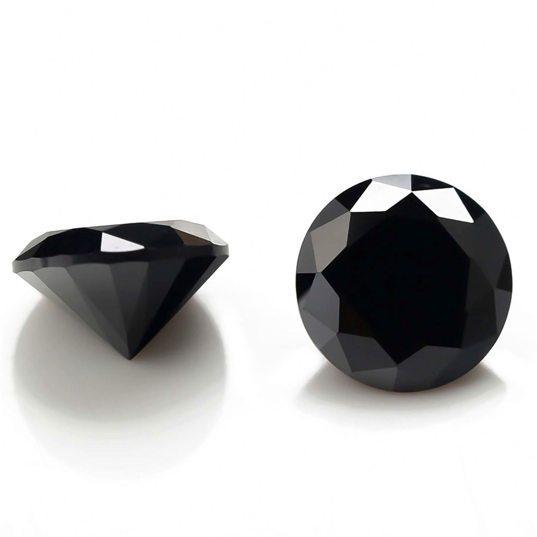 Black-Spinel-Round-Faceted-Cut-Gemstones-China-Wholesale