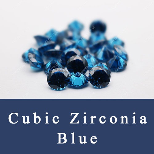 Cubic Zirconia Blue Colored Loose CZ Sapphire blue Gemstones Wholesale & Suppliers