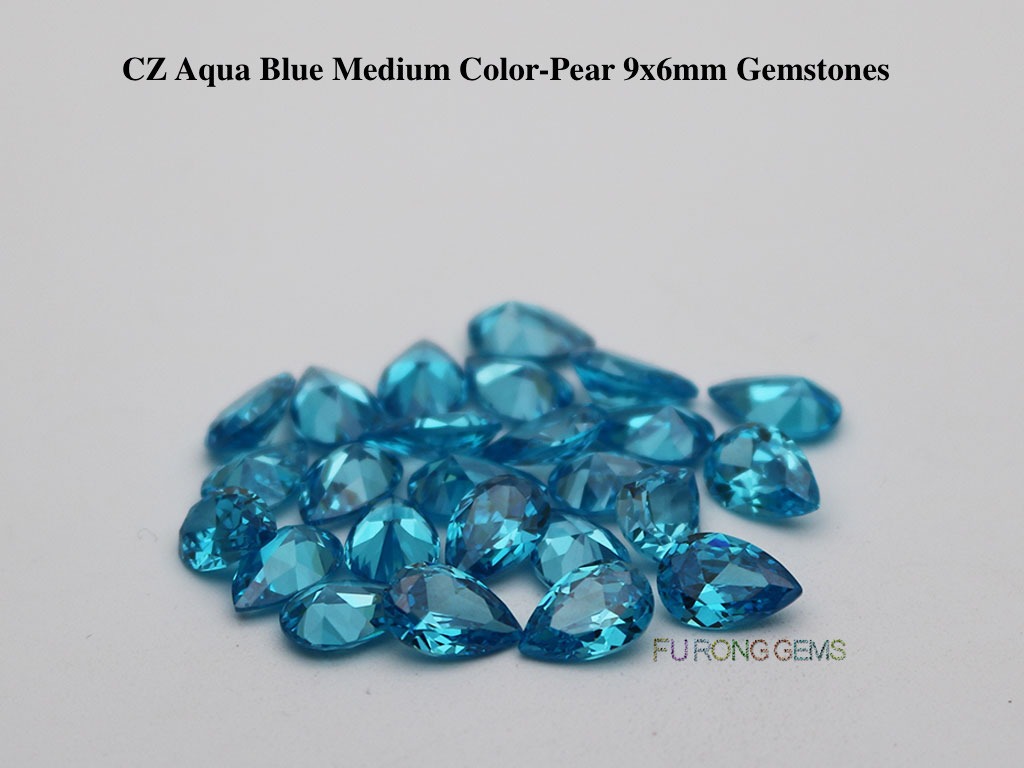 CZ-Aquamarine-Blue-Pear-Shape-9x6mm-Gemstones-Suppliers