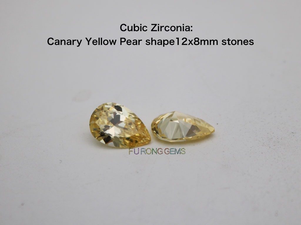 CZ-Canary-yellow-Pear-shape-12x8MM