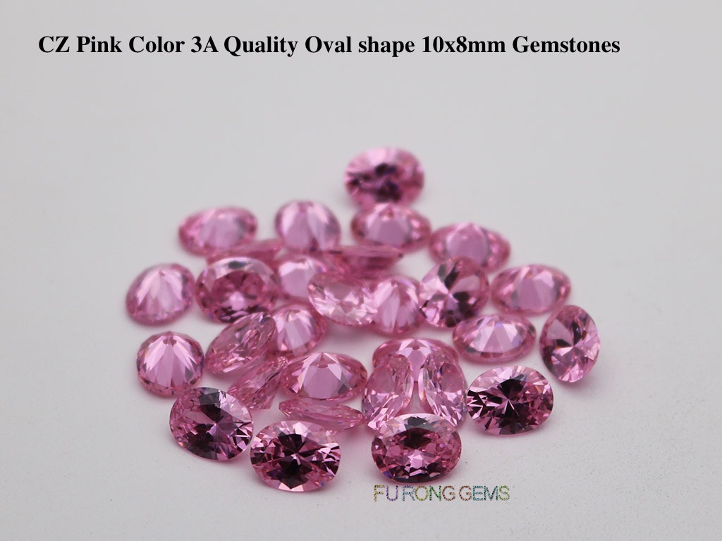 CZ-Pink-Color-3A-Quality-Oval-shape-10x8mm-Gemstones-Suppliers