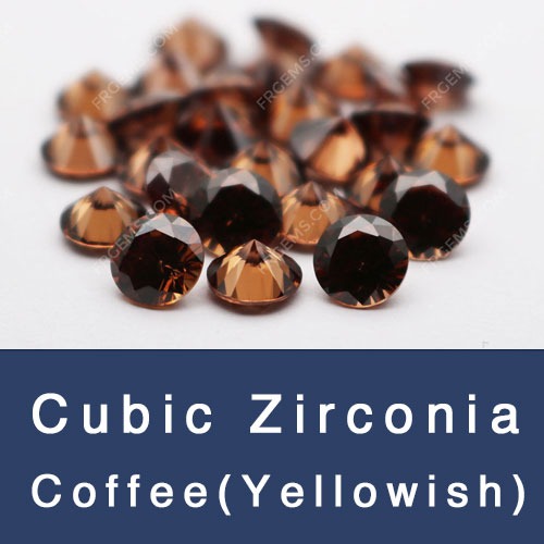 Cubic zirconia coffee brown loose CZ Coffee Gemstones china wholesale and supplier