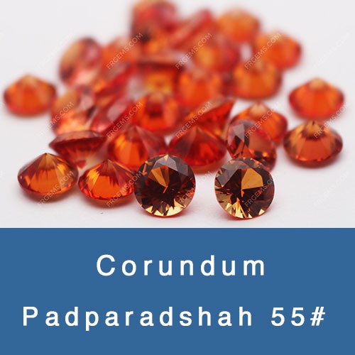 Lab created padparadscha #55 orange sapphire corundum Gemstone China Wholesale & Supplier