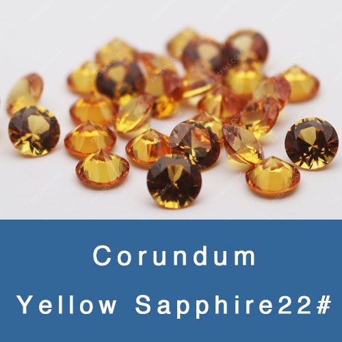 lab created synthetic yellow sapphire gemstones wholesale and suppliers