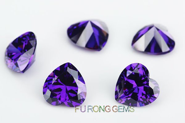 Cubic-Zirconia-Amethyst-Color-Heart-shape-China-wholesale