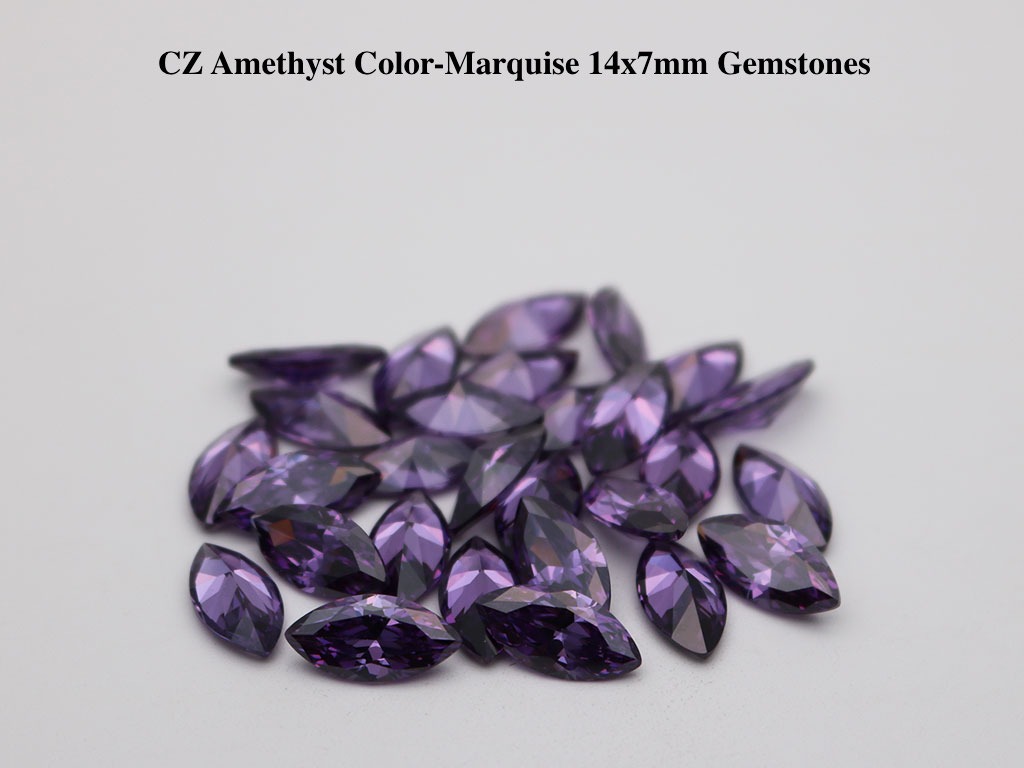 Cubic-Zirconia-Amethyst-Marquise-Shape-14x7mm-Gemstones-suppliers