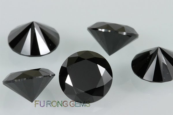 Cubic-Zirconia-Black-Color-Round-shape-Stones-China-wholesale