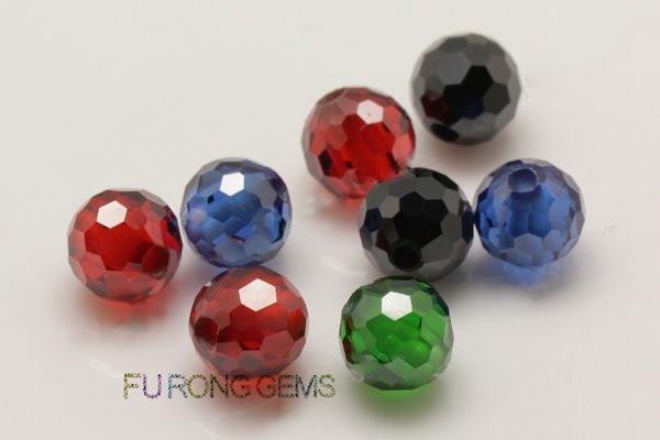 Faceted beads and cabochon balls CZ Synthetic Gemstones China Wholesale and supplier