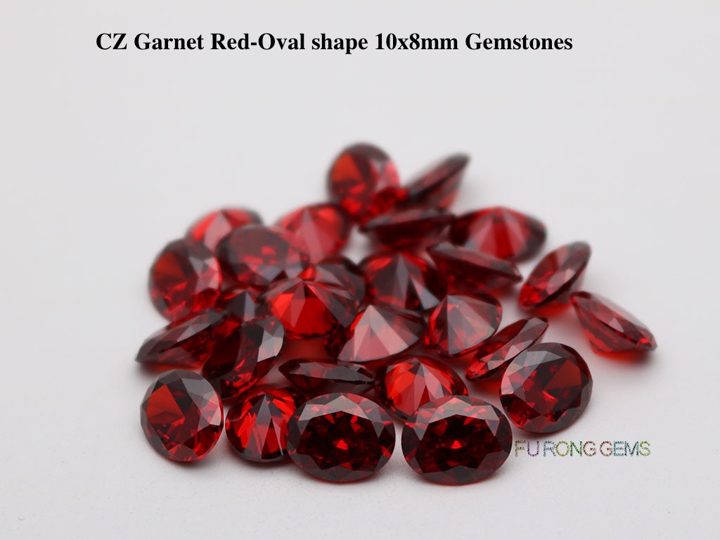 Cubic-Zirconia-Garnet-Red-Oval-Shape-10x8mm-Gemstones-suppliers