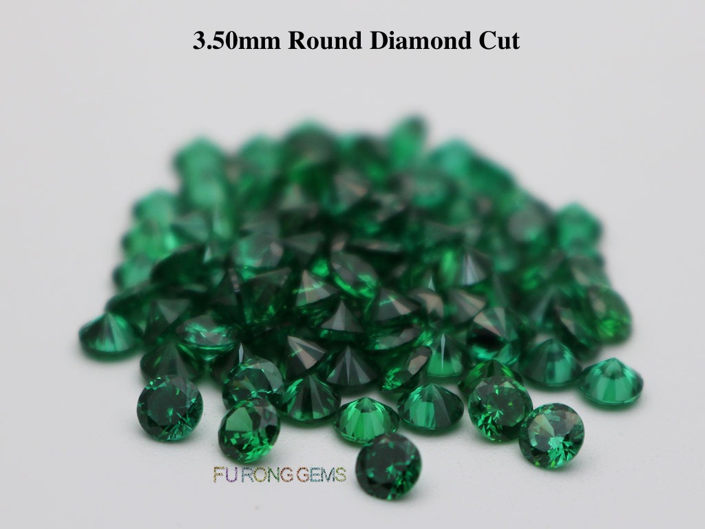 Emerald-Green-Loose-CZ-Round-Diamond-cut-3.5mm-gemstones-for-sale