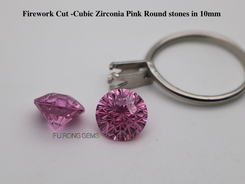 Firework-Cut-Pink-Color-CZ-stones-wholesale