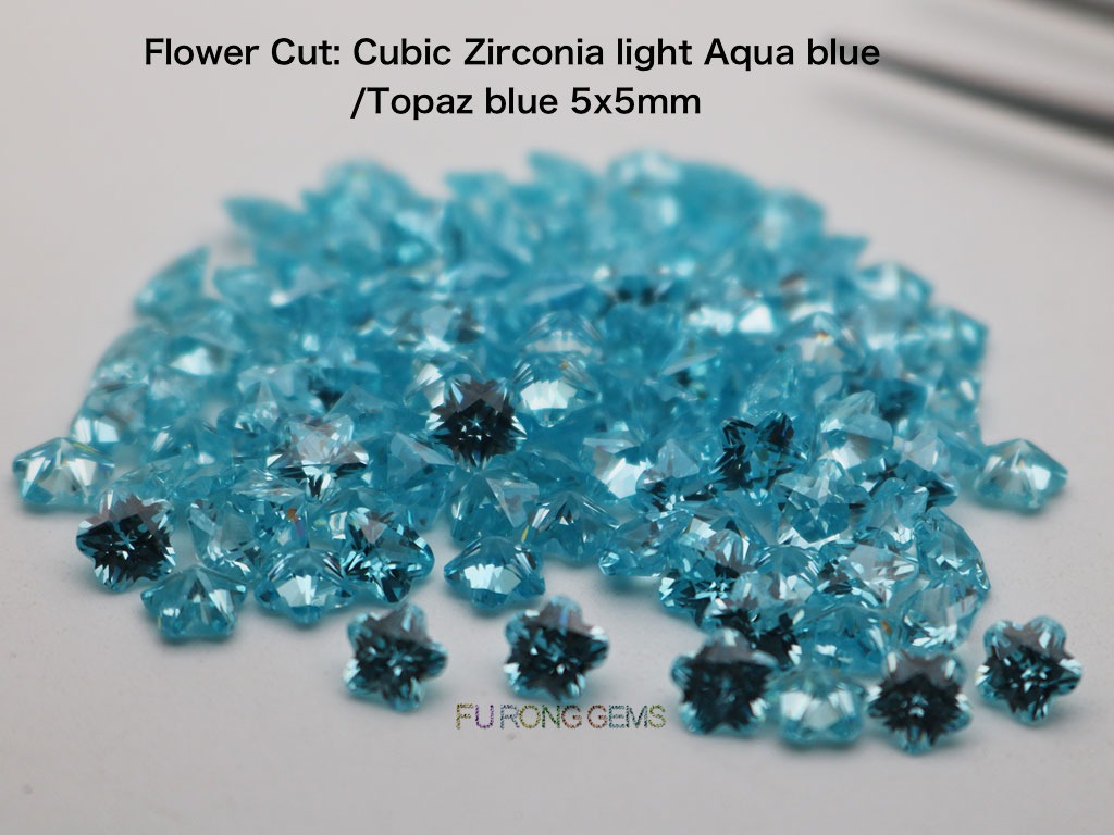 Flower-Cut-Cubic-Zirconia-light-aqua-blue-Color-5x5mm-Gemstones-Suppliers