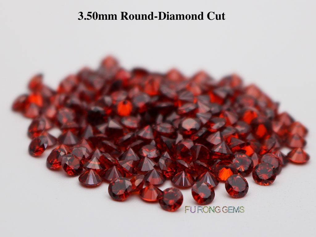 Garnet-Red-Cubic-Zirconia-Round-Diamond-Cut-3.5mm-Gemstone-wholesale