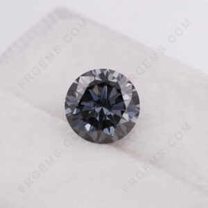 Gray-Color-Moissanite-Round-shape-gemstones-manufacturer-China