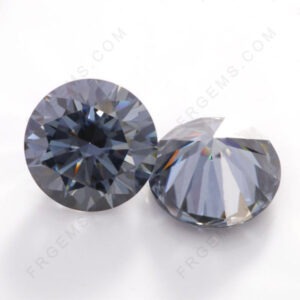 Gray-Color-Moissanite-Round-shape-gemstones-wholesale-China