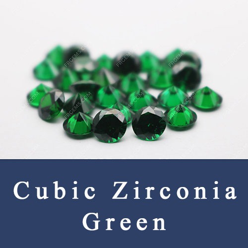 Cubic Zirconia emerald green colored Loose CZ green stones China Supplier and Wholesale