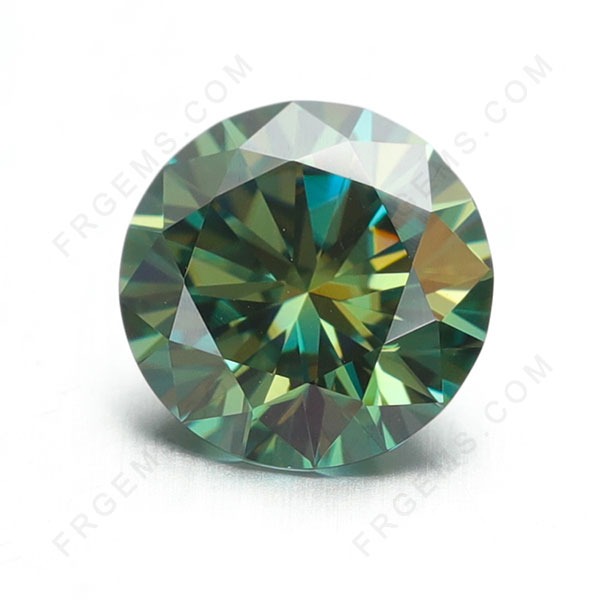 Loose Moissanite Green Color Round and Green Color Moissanite Gemstones wholesale from China