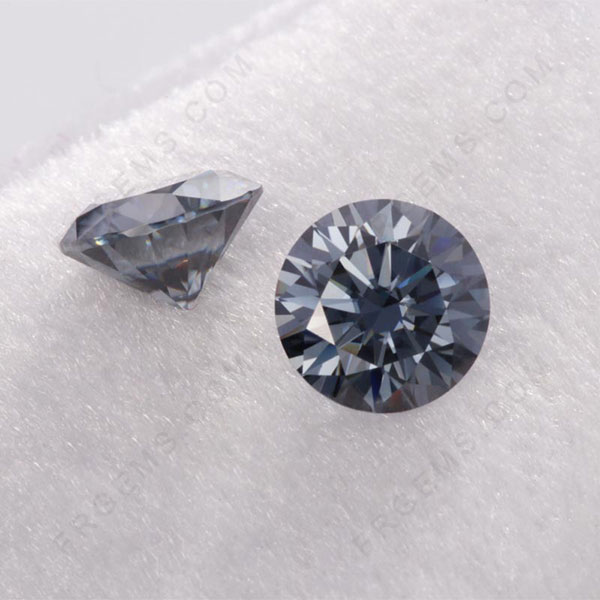 Gray Color Loose Moissanite Stone Wholesale Sale by bulk 5.0mm-9.0mm 