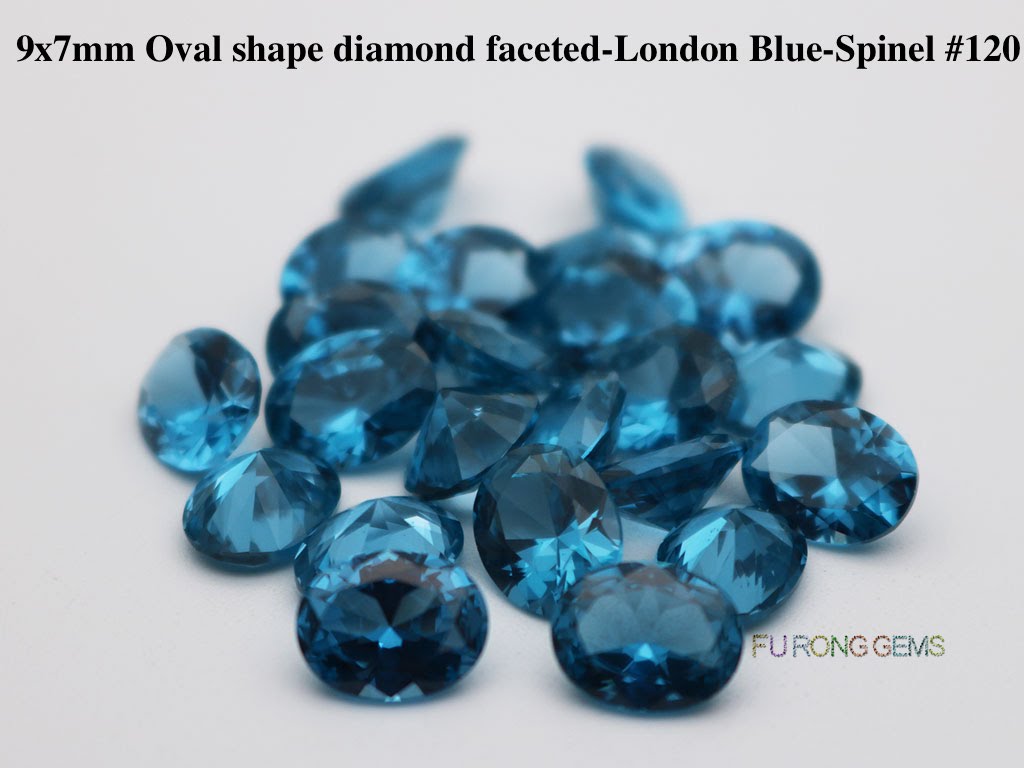LAB-CREATED-BLUE-ZIRCON-120-Oval-Shape-9x7mm-Gemstones-for-sale