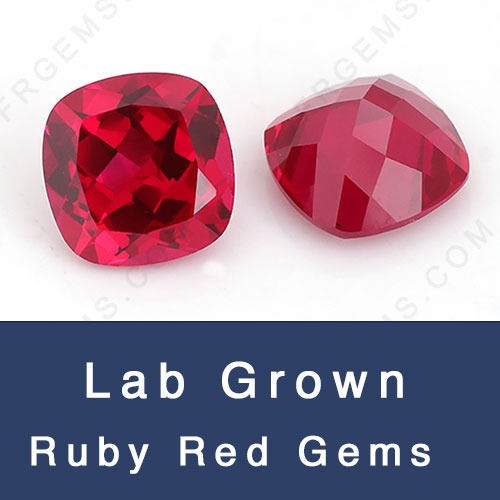 China Lab Grown Ruby Pigeon blood red Color Oval Shaped Faceted gemstone-Loose  Gemstones Suppliers-FU RONG GEMS China