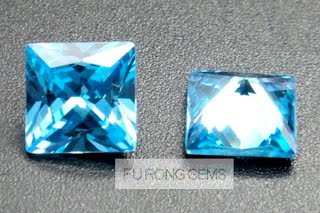 Loose-CZ-Square-Princess-Aqua-Topaz-Blue-Colored-Gemstones