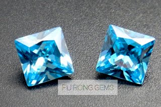 Loose-Cubic-Zirconia-Square-Princess-Aqua-Topaz-Blue-Colored-Gemstones