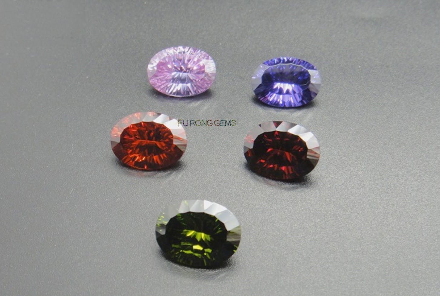 Concave Millennium cut Cubic Zirconia Millennium Shape Synthetic Gemstones China Wholesale and Supplier