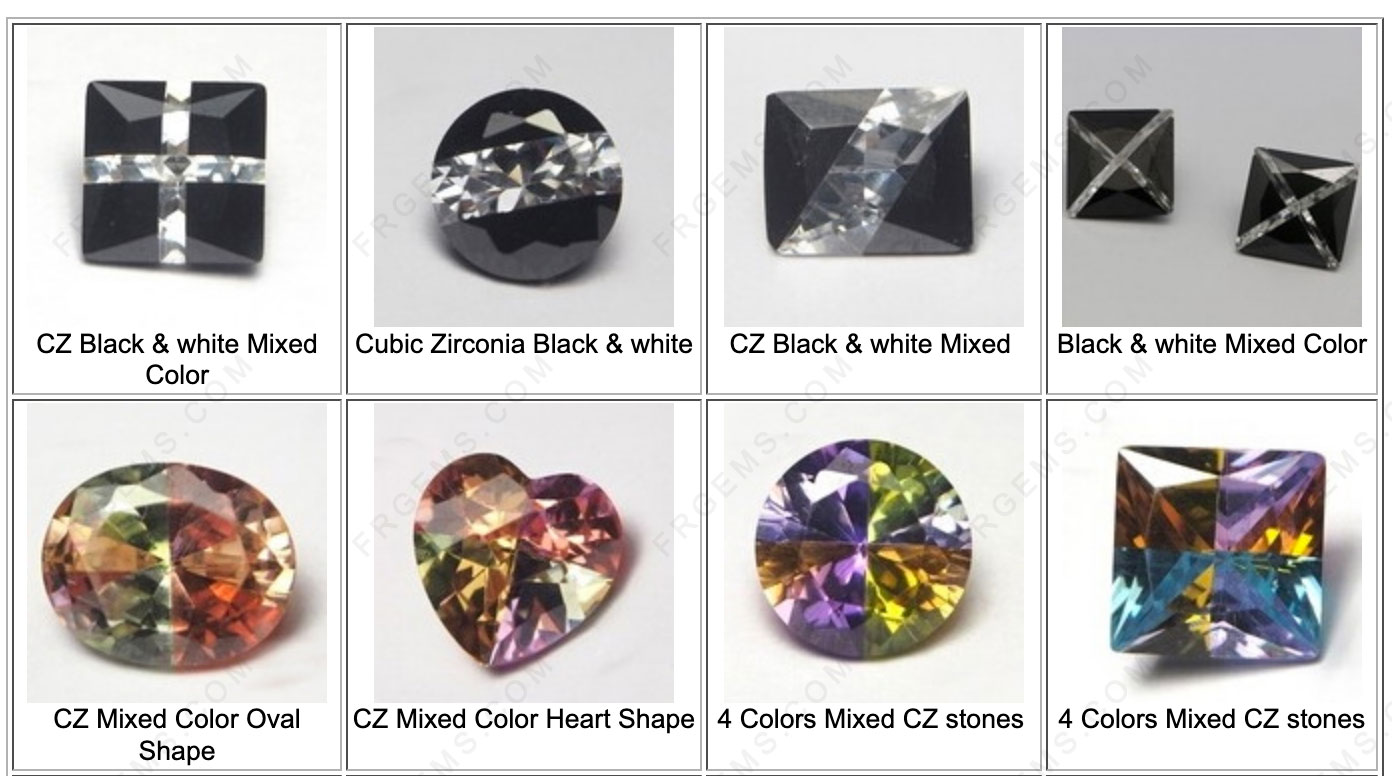 Wholesale Cubic Zirconia Loose Stones – Round 1-12mm, 15 Colors, Lab-Created
