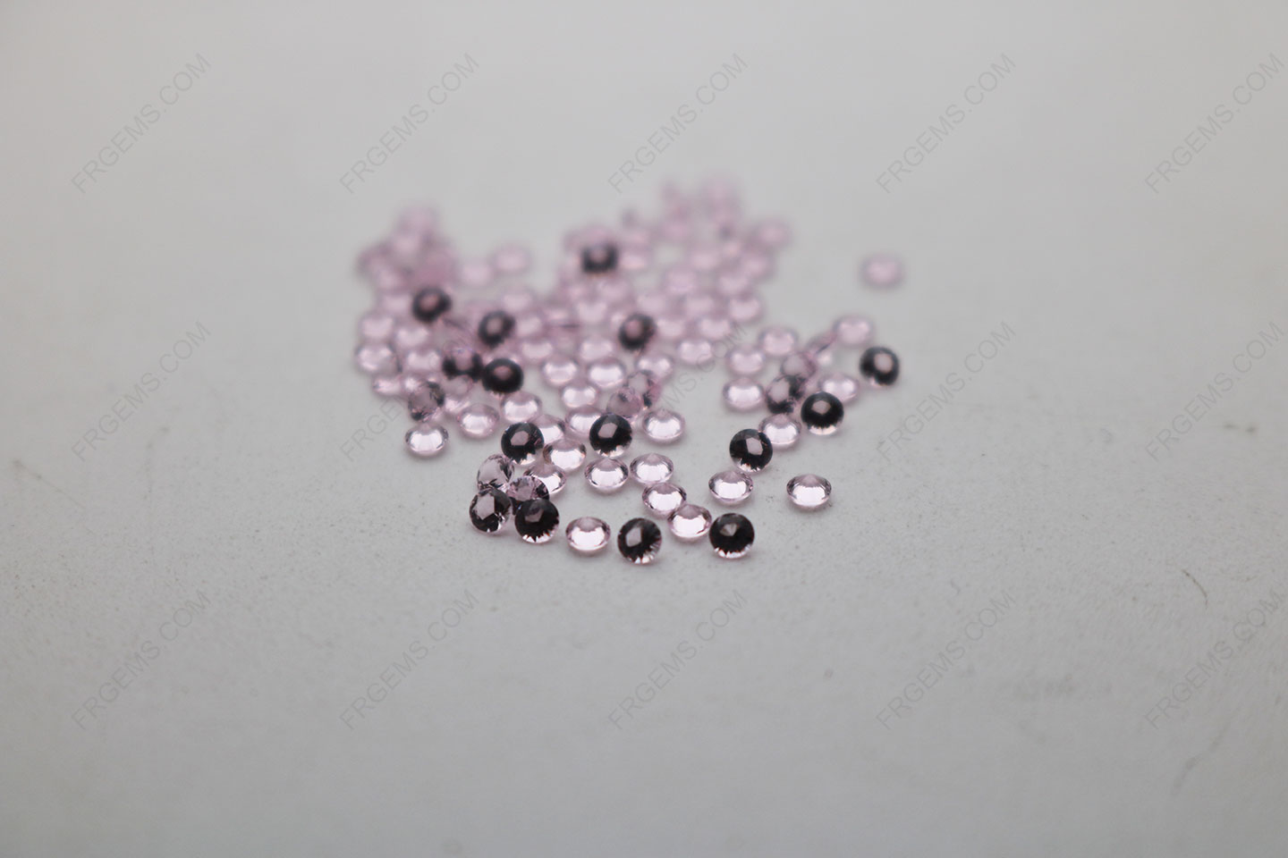 Nano Pink Tourmaline 183# Round Diamond faceted cut 2mm stones IMG_4929