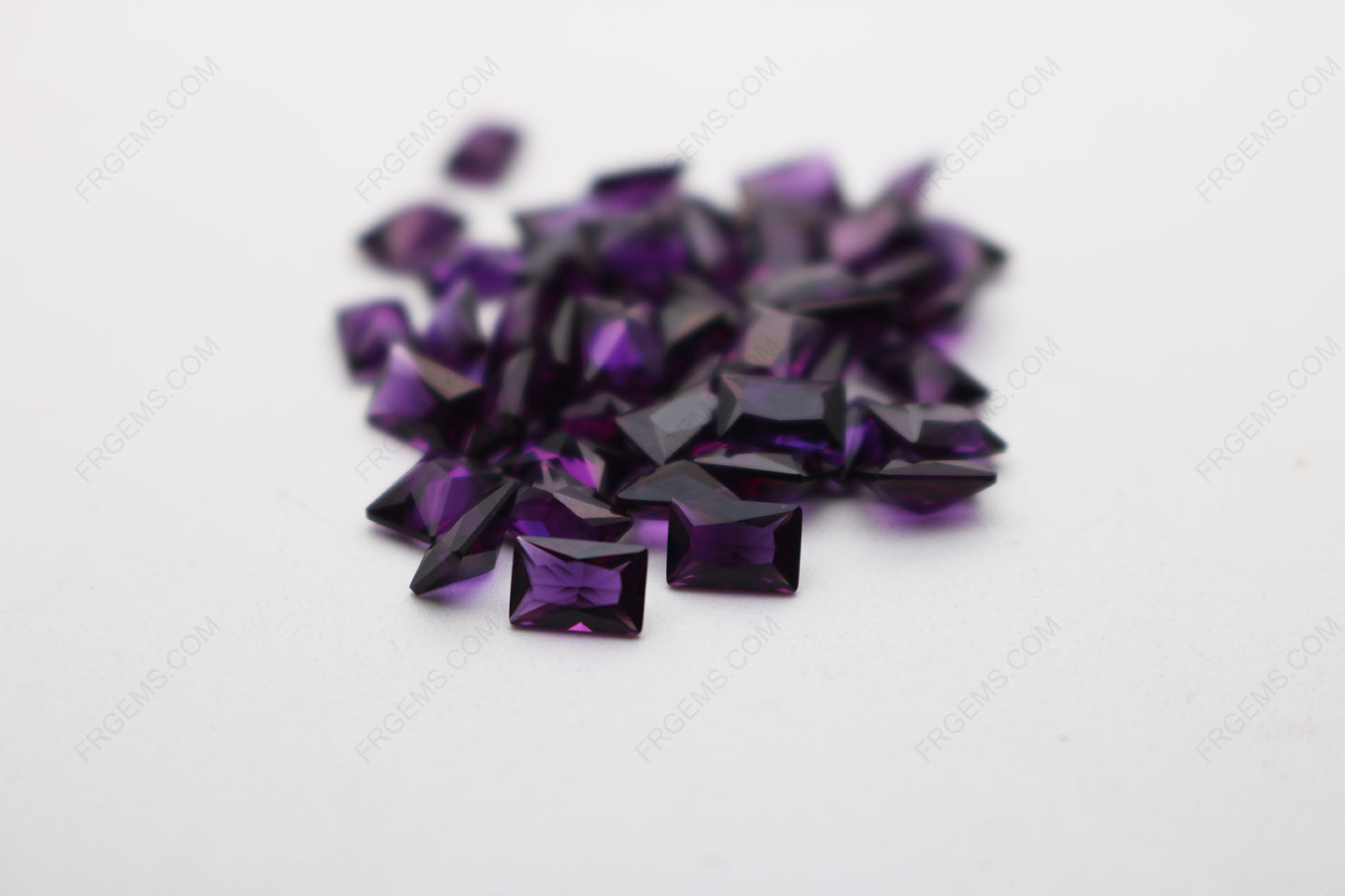Nano Purple Color Dark Shade 167/1# Rectangle Shape Princess cut 4x6mm stones IMG_4925