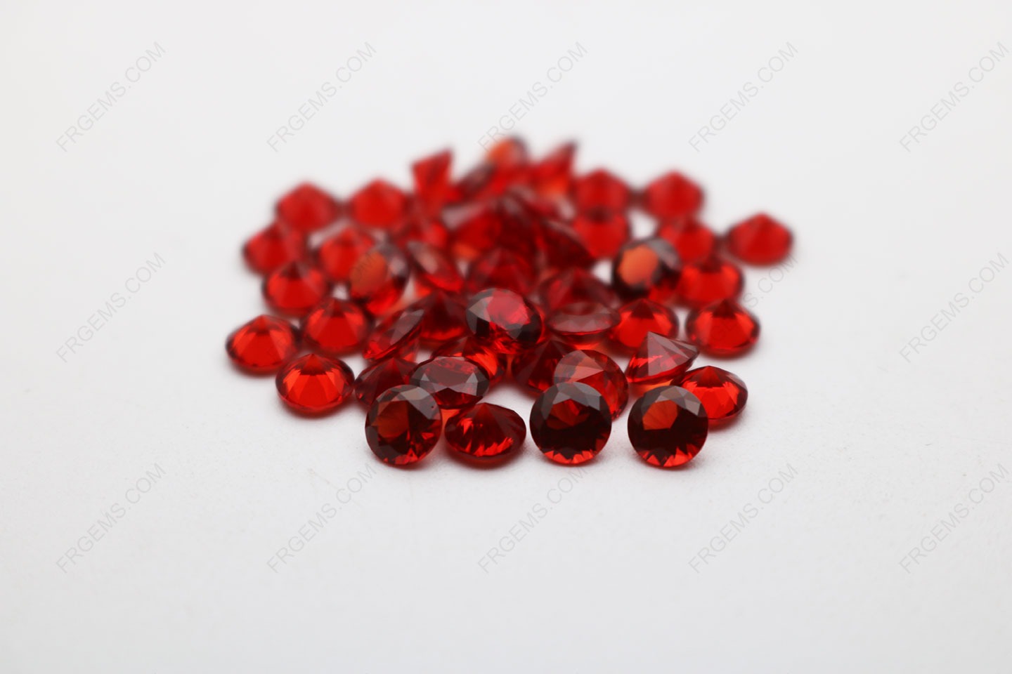 Loose Nano Spessartite Garnet Red 156# Round Diamond faceted cut 5.00mm stones IMG_4916