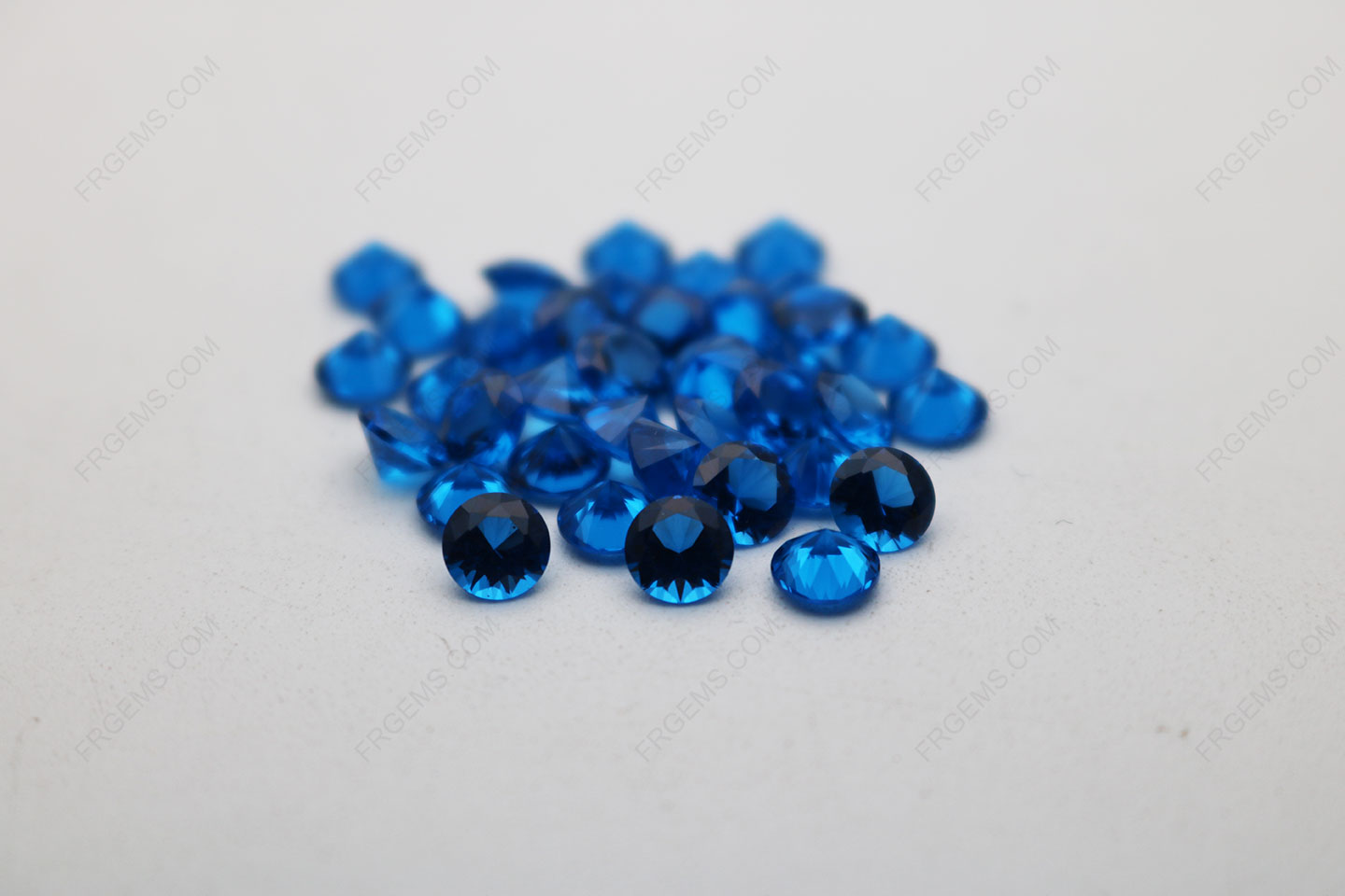 Nano Topaz Blue Medium Shade 143# Diamond faceted cut 5mm stones IMG_4940