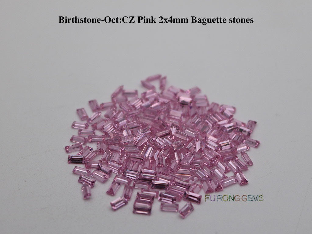Oct-CZ-Pink-Birthstone-2x4mm-baguette-Stones