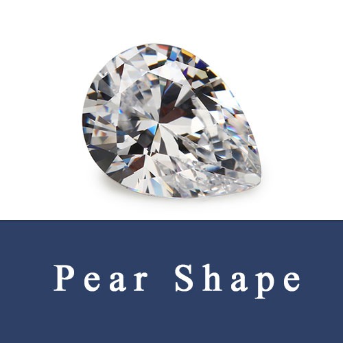 Pear Shape Loose Cubic Zirconia cz and Synthetic Gemstones China Wholesale and Supplier