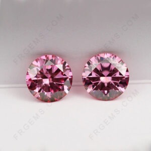 Pink-Color-Moissanite-Round-Faceted-Cut-Gemstones-Suppliers-China