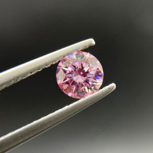 Pink-Color-Moissanite-Round-faceted-Stones