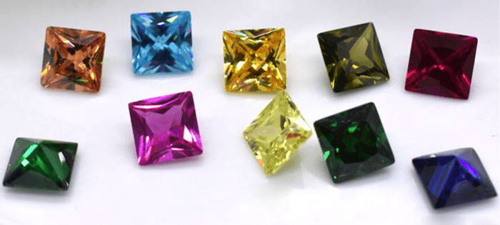 Square-Princess-Cut-CZ-Synthetic-Gemstones-China-Wholesale