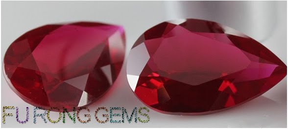 China Lab Grown Ruby Pigeon blood red Color Oval Shaped Faceted gemstone-Loose  Gemstones Suppliers-FU RONG GEMS China