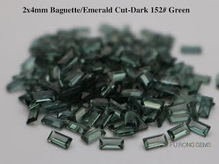 Synthetic-Dark-Green-tourmaline-Spinel-Baguette-Shape-2x4mm-gemstone-wholesale