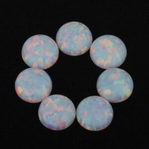Synthetic-Opal-Round-Shape-Cabochon