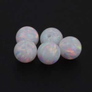 Synthetic-Opal-White-Ball-Shape-stones