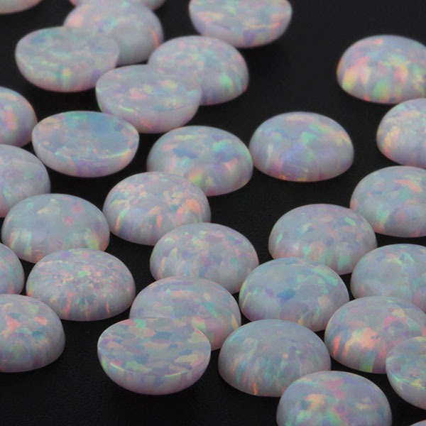 MARQUISE SHAPE CABOCHON VARIOUS SIZES OP18 SYNTHETIC OPAL WHITE WHOLESALE 