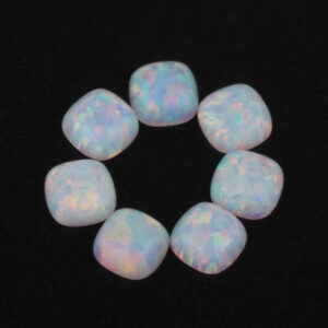 Synthetic-Opal-White-square-Shape-stones-China