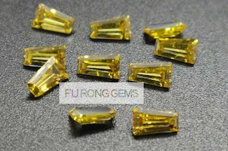 Tapered-Baguette-Cut-Cubic-Zirconia-Canary-Yellow-Colored-Gemstones