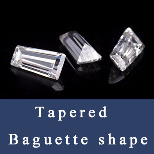 Tapered Baguette shape Loose Cubic Zirconia and synthetic Gemstones Baguette cut China Wholesale and Supplier