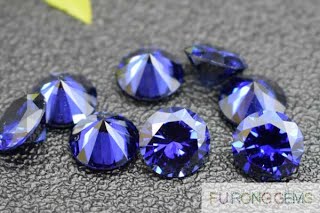 Tazanite-Blue-Cubic-Zirconia-Round-brilliant-Gemstones