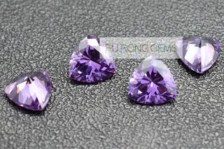 Trillion-Shape-Cubic-Zirconia-Violet-Purple-Gemstones