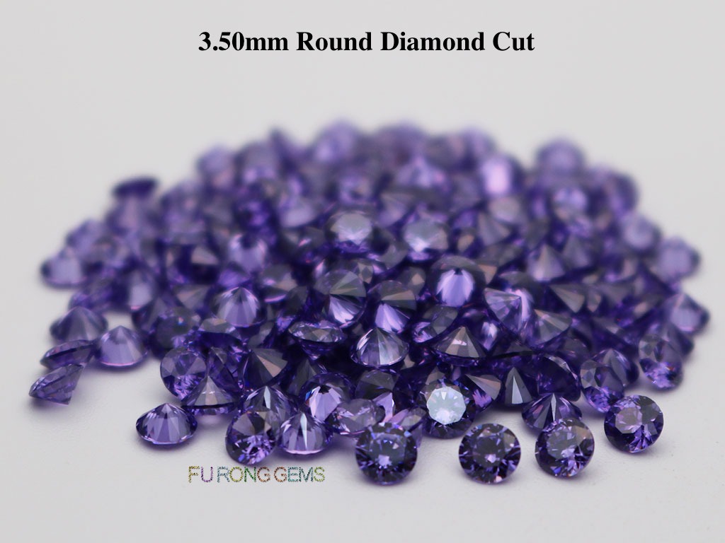 5mm Flawless Champagne Cubic Zirconia Stones Round Brilliant-Cut Cz Stone Settings