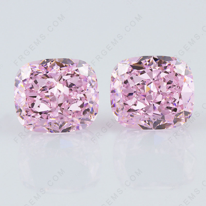 Crushed Ice Cut Light Pink Color Loose Cubic Zirconia Gemstones China Wholesale and Supplier